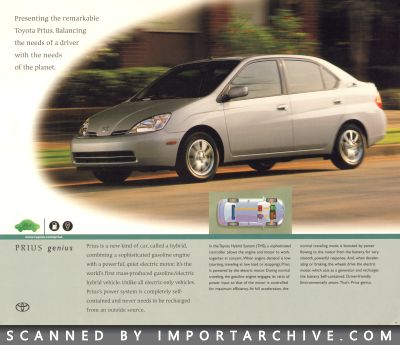 2001 Toyota Brochure Cover