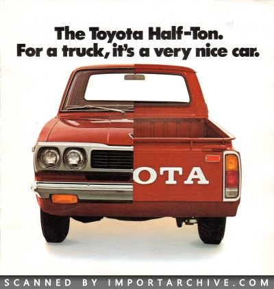 1973 Toyota Brochure Cover