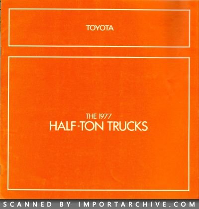1977 Toyota Brochure Cover