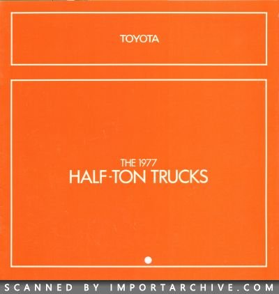 1977 Toyota Brochure Cover