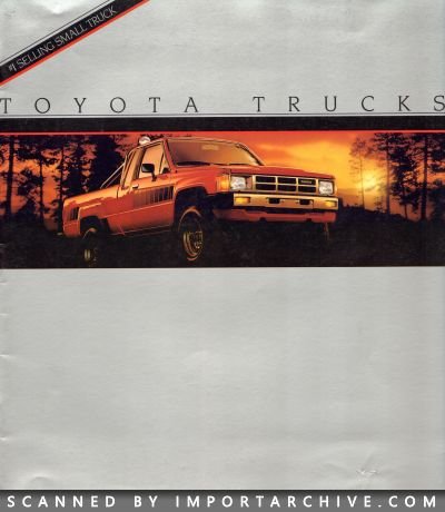 1985 Toyota Brochure Cover
