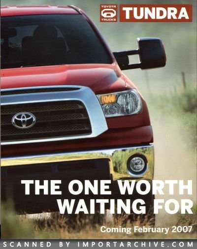 2007 Toyota Brochure Cover