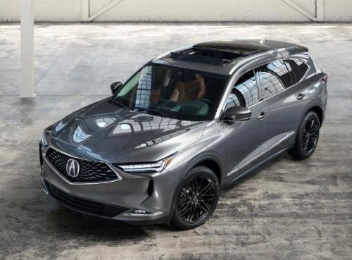 Photo of a 2022-2025 Acura MDX in Liquid Carbon Metallic (paint color code NH885M