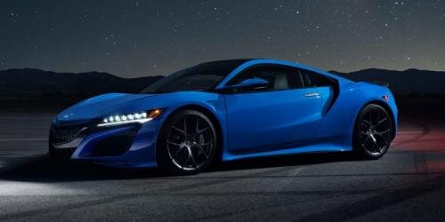 Photo of a 2021-2022 Acura NSX in Long Beach Blue Pearl (paint color code B554P)