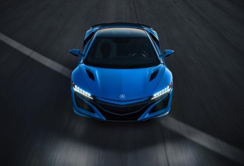 Photo of a 2021-2022 Acura NSX in Long Beach Blue Pearl (paint color code B554P)