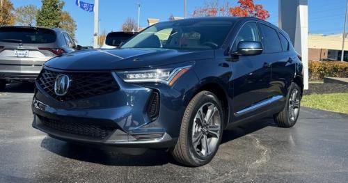 Photo of a 2025 Acura RDX in Canyon River Blue Metallic (paint color code B640M)