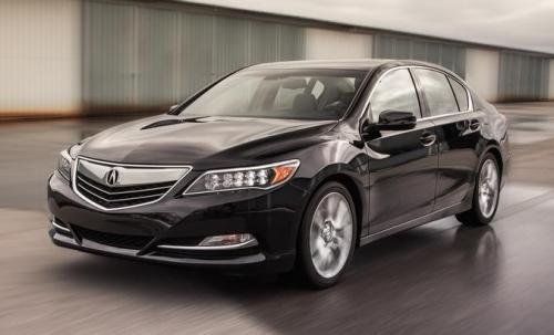 Photo of a 2014-2017 Acura RLX in Crystal Black Pearl (paint color code NH731P)