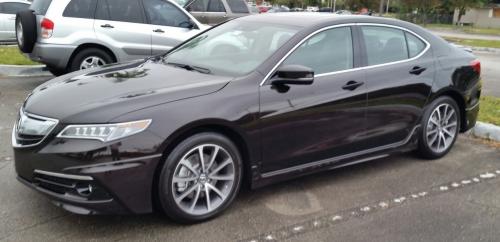 Photo of a 2015-2018 Acura TLX in Black Copper Pearl (paint color code YR601P)