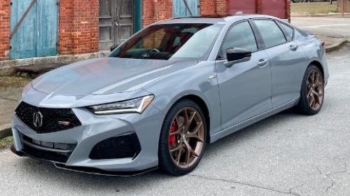 Photo of a 2024 Acura TLX in Urban Gray Pearl (paint color code NH912P
