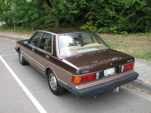 Photo of a 1982-1983 Datsun 810 in Dark Brown on Mission Tan Metallic (paint color code 062)