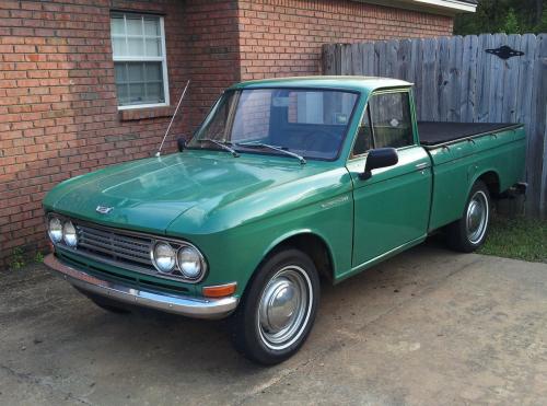Photo of a 1968 Datsun Truck in Dragon Green (paint color code 558G)
