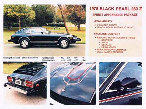 Photo of a 1978 Datsun Z in Black Pearl Metallic (paint color code 638)