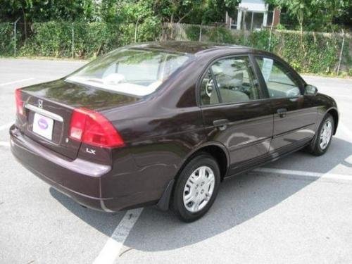 Photo of a 2001 Honda Civic in Vintage Plum Pearl (paint color code RP32P)