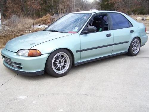Photo of a 1992-1993 Honda Civic in Opal Green Metallic (paint color code G73M)