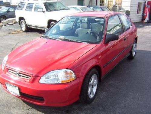Photo of a 1996-2000 Honda Civic in Roma Red (paint color code R97)