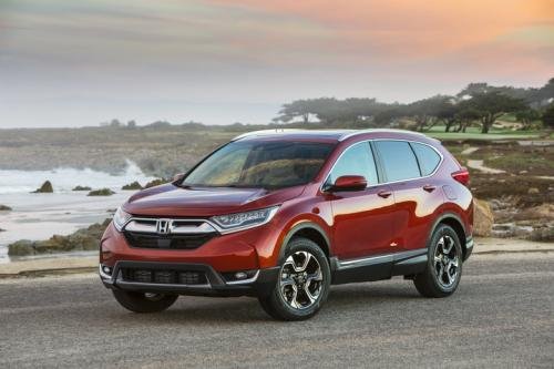 Photo of a 2017-2019 Honda CR-V in Molten Lava Pearl (paint color code R539P)