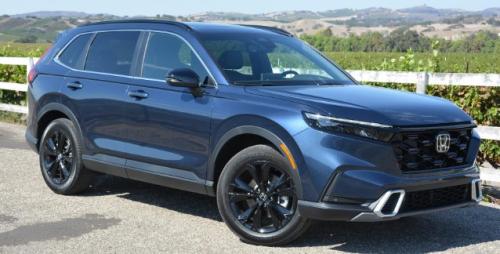 Photo of a 2023-2025 Honda CR-V in Canyon River Blue Metallic (paint color code B640M)