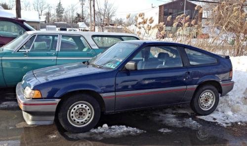Photo of a 1986 Honda CRX in Capital Blue (paint color code B38)