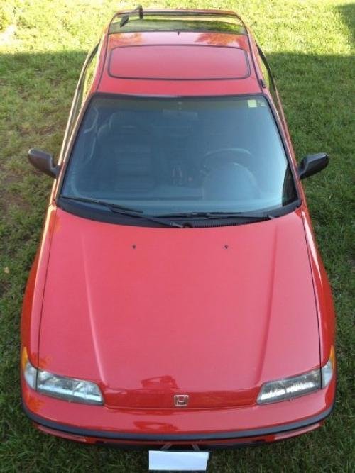 Photo of a 1988-1991 Honda CRX in Rio Red (paint color code R63)