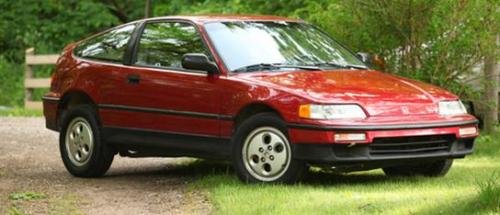 Photo of a 1990-1991 Honda CRX in Torino Red Pearl (paint color code R72P)