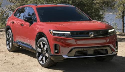Photo of a 2024-2025 Honda Prologue in Scarlet Red Metallic (paint color code 170H)