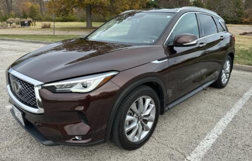 Photo of a 2020-2021 Infiniti QX50 in Mocha Almond (paint color code CAS)