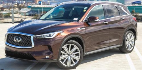 Photo of a 2020-2021 Infiniti QX50 in Mocha Almond (paint color code CAS)