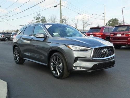 Photo of a 2019-2024 Infiniti QX50 in Graphite Shadow (paint color code KAD)