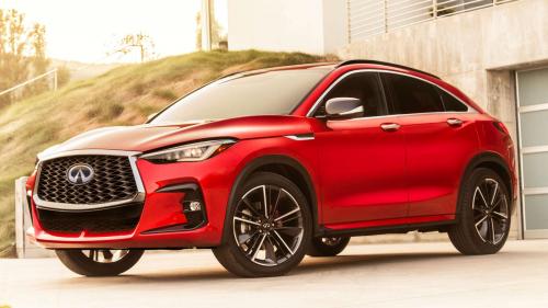 Photo of a 2022-2025 Infiniti QX55 in Dynamic Sunstone Red (paint color code NBA)