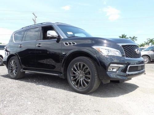 Photo of a 2015-2017 Infiniti QX80 in Imperial Black (paint color code GAL)