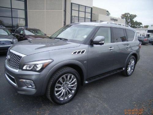 Photo of a 2015-2021 Infiniti QX80 in Graphite Shadow (paint color code KAD)