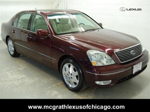 Photo of a 2004 Lexus LS in Black Cherry Pearl (paint color code 3P2)