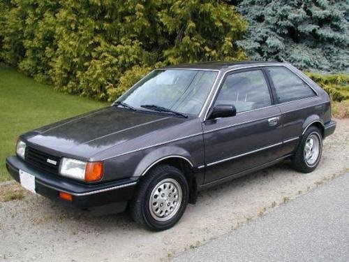 Photo of a 1987 Mazda 323 in Tornado Silver Metallic (paint color code K8)