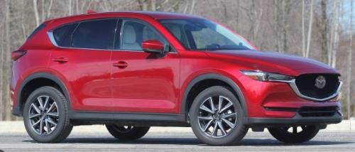Photo of a 2017-2025 Mazda CX-5 in Soul Red Crystal Metallic (paint color code 46V)