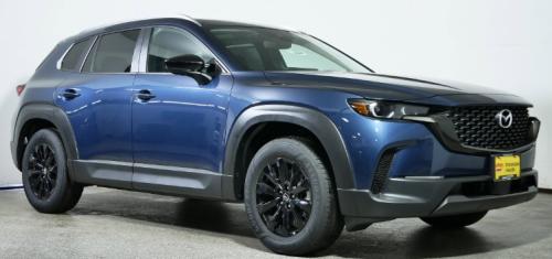 Photo of a 2025 Mazda CX-50 in Ingot Blue Metallic (paint color code 48B)