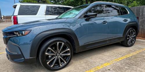 Photo of a 2025 Mazda CX-50 in Ingot Blue Metallic (paint color code 48B)