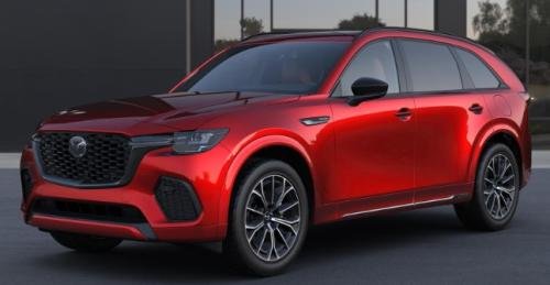 Photo of a 2024-2025 Mazda CX-90 in Soul Red Crystal Metallic (paint color code 46V)