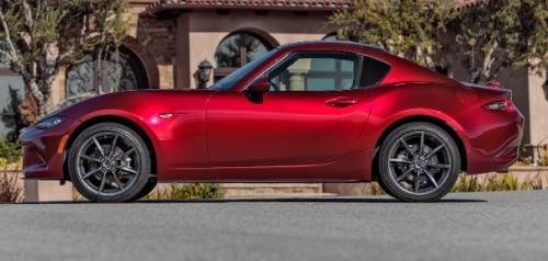 Photo of a 2023 Mazda Miata in Soul Red Crystal Metallic (paint color code 46V)