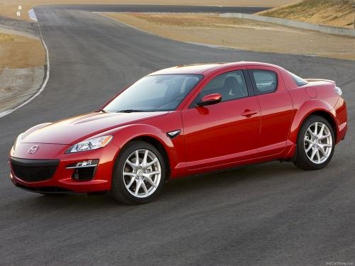 Photo of a 2004-2011 Mazda RX-8 in Velocity Red Mica (paint color code 27A)