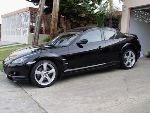 Photo of a 2004-2009 Mazda RX-8 in Brilliant Black (paint color code A3F