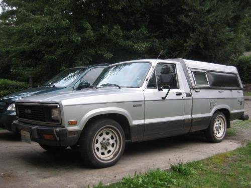 Photo of a 1984 Mazda Truck in Sunbeam Silver on Tornado Silver (paint color code LB)