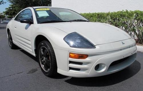 Photo of a 2001-2005 Mitsubishi Eclipse in Dover White Pearl (paint color code W69)