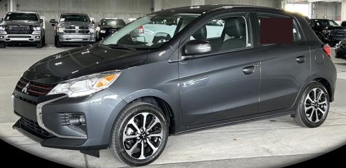 Photo of a 2024 Mitsubishi Mirage in Graphite Gray Metallic (paint color code JH3)