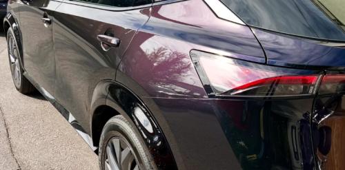 Photo of a 2023-2025 Nissan Ariya in Northern Lights Metallic (paint color code DAP)