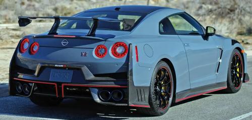 Photo of a 2022 Nissan GT-R in Stealth Gray (paint color code KCE)