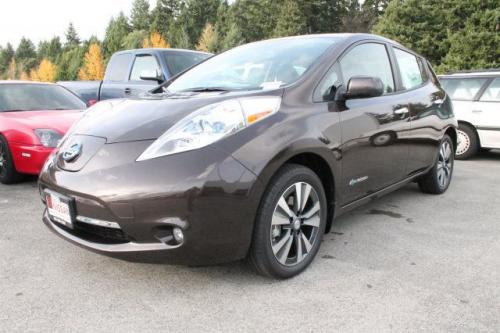 Photo of a 2016 Nissan Leaf in Forged Bronze (paint color code CAT)