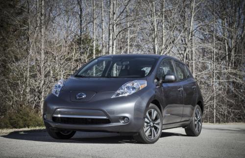 Photo of a 2013 Nissan Leaf in Metallic Slate (paint color code KBC)