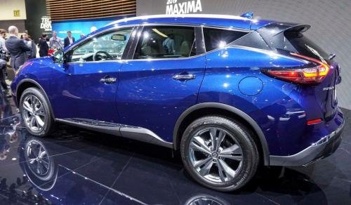 Photo of a 2019-2022 Nissan Murano in Deep Blue Pearl (paint color code RAY)