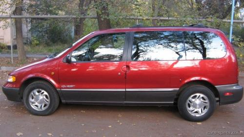 Photo of a 1996 Nissan Quest in Sunset Red on Graphite (paint color code 8P6)