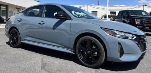 Photo of a 2024 Nissan Sentra in Atlantic Gray Metallic (paint color code XKY)